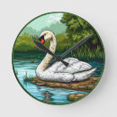 Search for birds clocks Floral design