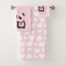 Search for pink black hearts bath towels Red