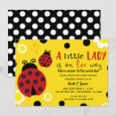 Search for ladybug baby girl shower invitations Red
