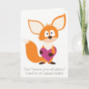 Search for fox valentines day cards Valentine's