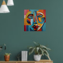 Search for abstract face painting posters Decorative