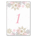 Search for snowflake table cards Pink