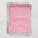 Search for pink and silver quinceanera invitations Rose gold