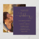 Search for purple and gold wedding invitations Simple
