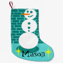 Search for snowman christmas stockings Baby's first christmas