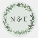 Search for name wedding stickers Greenery