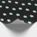 Search for black flower wrapping paper Retro