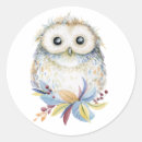 Search for funny owl stickers Illustration
