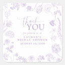Search for lavender shower thank you stickers Floral