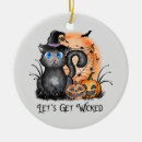 Search for wicked christmas tree decorations Black cat