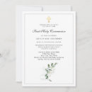 Search for watercolor first communion invitations Boy