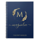 Search for leaf notebooks Monogrammed