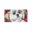 Search for cute shih tzu return address labels Watercolor