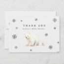 Search for polar bear baby shower Thank you