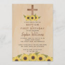 Search for first birthday christening invitations Floral