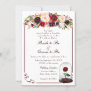 Search for burgundy rose wedding invitations Red