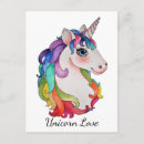 Search for love magic postcards Unicorn