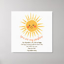 Search for sunshine canvas prints You are my sunshine