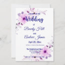 Search for navy and lavender wedding invitations For her