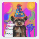 Search for yorkie poo stickers Happy birthday