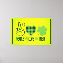 Search for shamrock canvas prints Green