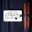 Search for bride luggage tags Black and white