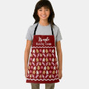 Search for gingerbread boy aprons Food pattern