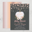 Search for rose gold pumpkin invitations Elegant