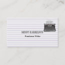 Search for lined writing business cards Professional