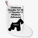 Search for miniature christmas stockings Schnauzer