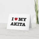 Search for akitas cards invites Japan