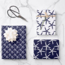 Search for starfish wrapping paper Navy blue