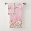 Search for blush pink and gold bath towels For her