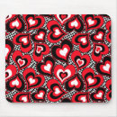 Search for black heart mouse mats Red