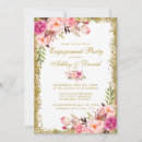 Search for blush engagement party invitations Watercolor floral