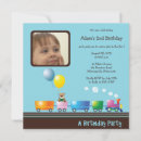 Search for train 3rd birthday invitations Boys