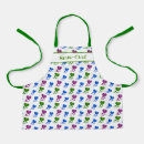 Search for heart abstract aprons Colorful