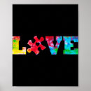 Search for autism piece posters Heart