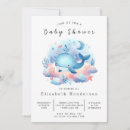 Search for watercolor whale baby shower invitations Elegant