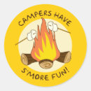 Search for campfire fun stickers S'mores