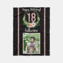 Search for 18th birthday blankets Pink