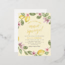 Search for yellow bridal shower invitations Main squeeze