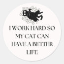 Search for working mum stickers Funny cat