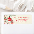 Search for retro mid century modern return address labels Merry christmas