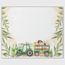 Search for farm tractor wrapping paper Watercolor