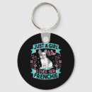 Search for love french bulldog key rings Poodle