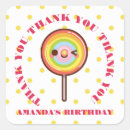 Search for lollipop thank you stickers Sweet