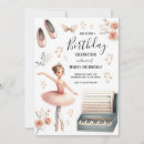 Search for dancer birthday invitations Watercolor