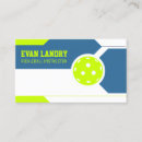 Search for pickleball business cards Instructor