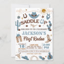 Search for first rodeo invitations Cowboy party